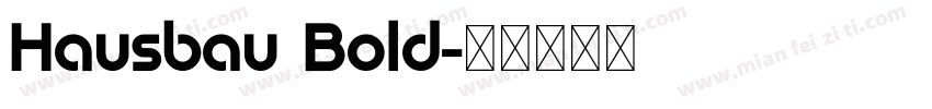 Hausbau Bold字体转换